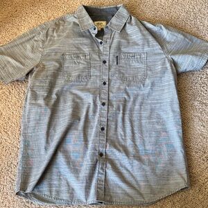 Ecko Unlimited Gray Striped Button-Down Shirt